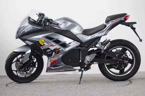 Pneus de 17 polegadas Alta velocidade 3kw 80km por hora Motocicleta a bateria