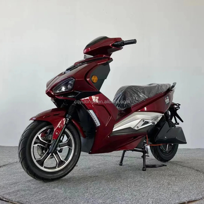 Potente 1500W/2000W Motor Motocicleta elétrica com freio de disco duplo e pneu de 12 polegadas