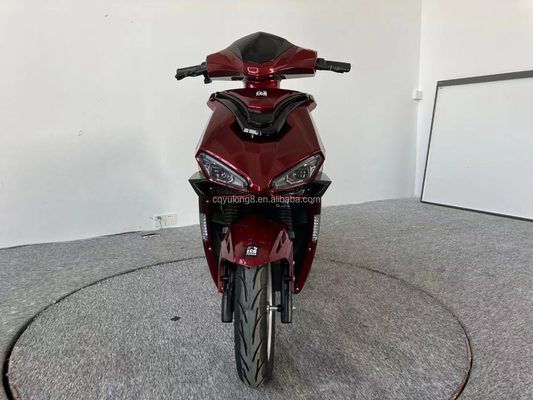 Potente 1500W/2000W Motor Motocicleta elétrica com freio de disco duplo e pneu de 12 polegadas