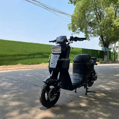 Motocicleta elétrica de cidade de velocidade rápida de 60 V, ciclomotor com motor potente e ecrã LCD