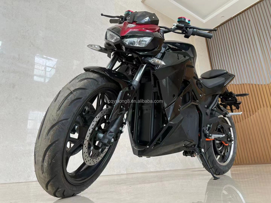 72V3000W Motos eléctricas de corrida com velocidade máxima de 100KM/H e sistema de travagem a disco