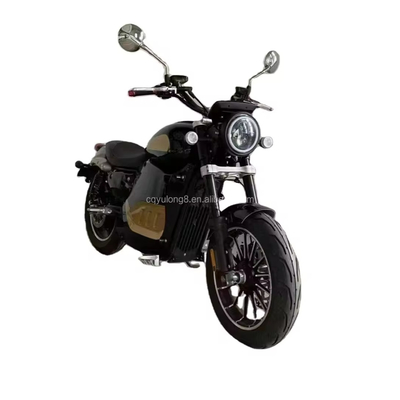 Off Road Electric Bike 5000W Retro Motorcycle elétrico com travagem de disco e pneu de 10 polegadas