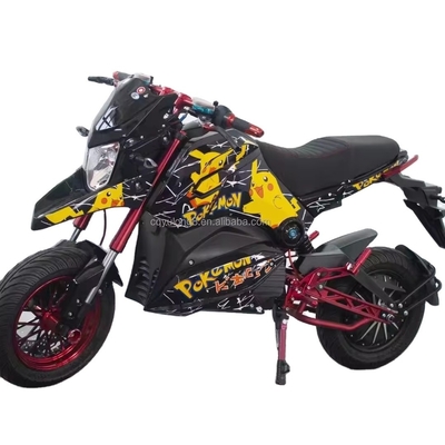 Velocidade máxima 61 80km/h 2000w 72v Alta Velocidade Moto elétrica de longo alcance para adultos
