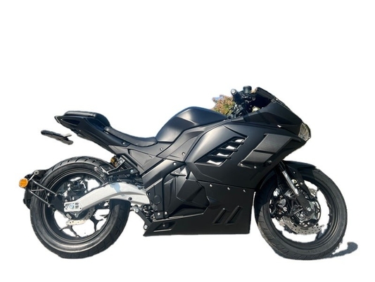 Potente 72V 3000W Motor Médio Bateria de Lítio Motos eléctricas de corrida com pneu de 12 polegadas