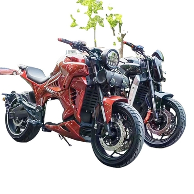 Motocicleta de corrida elétrica personalizada de 72v 3000W 5000W com freio de disco e resfriamento a água