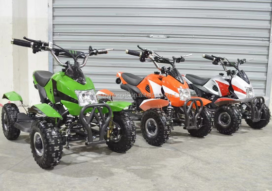 49cc Quad Bike Mini ATV para crianças 4x4 Wheeler com acionamento por cadeia e peças